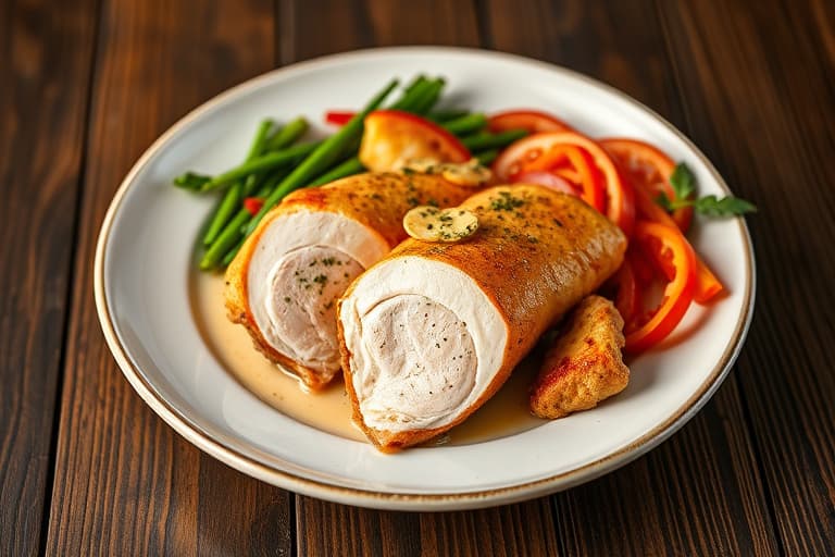 Open-Face Chicken Cordon Bleu