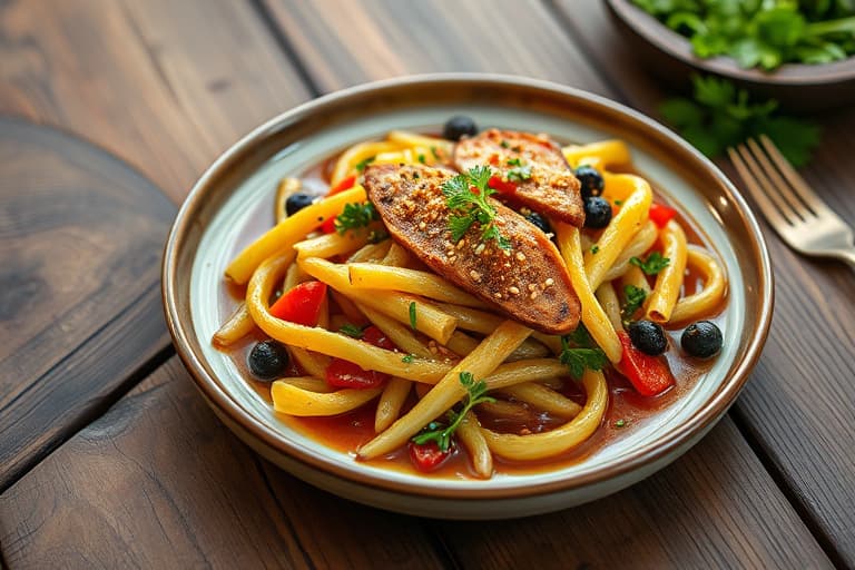 Ristet asparges med sesamfrø og panko, dekket med soyaginger-dressing