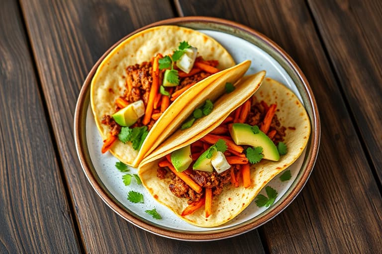 Friterte avokadotacos (Tacos de aguacate rebosado)