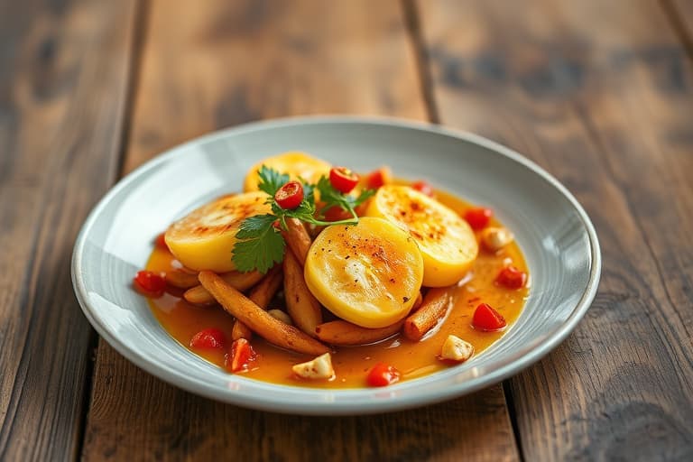 Appelsiner med chilipulver, jícama og agurk