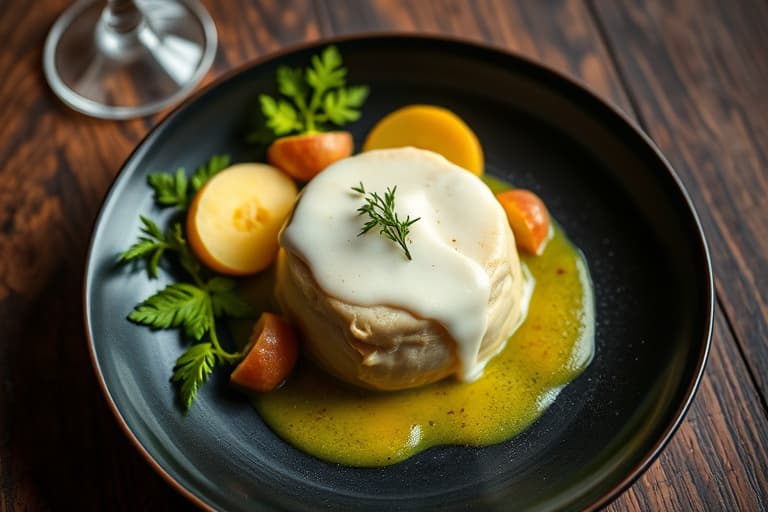 Vanilje- og kulturmelkskake i langpanne med bringebær og appelsin-ostekrem