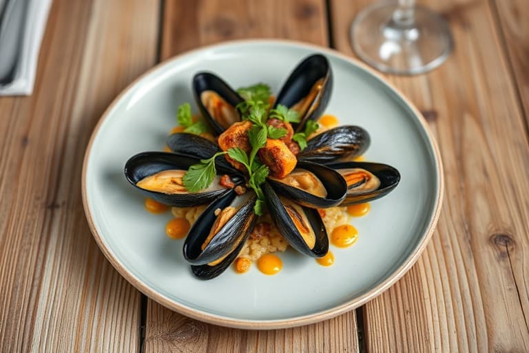 Muslinger med sjalottløk og estragon