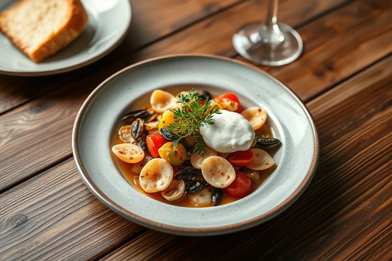 Hele sardiner med ferske urter og crème fraîche