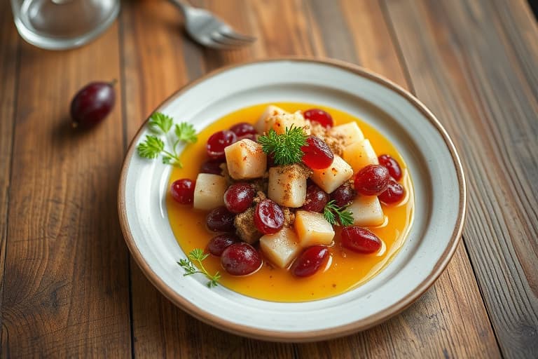 Tranebærrelish med grapefrukt og mynte