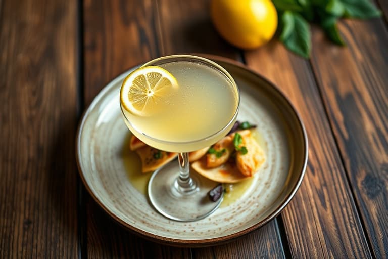 Lemon-Cassis Martini