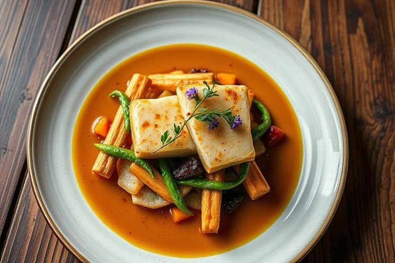 Eple-ingefærpai med sider-bourbonsaus