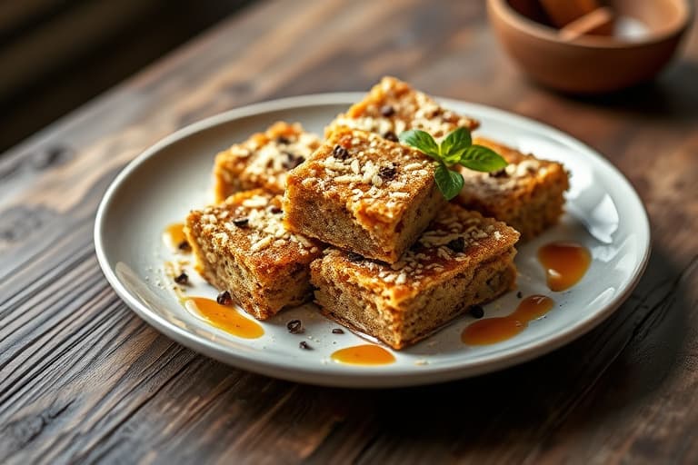 Karamellkorn-blondies