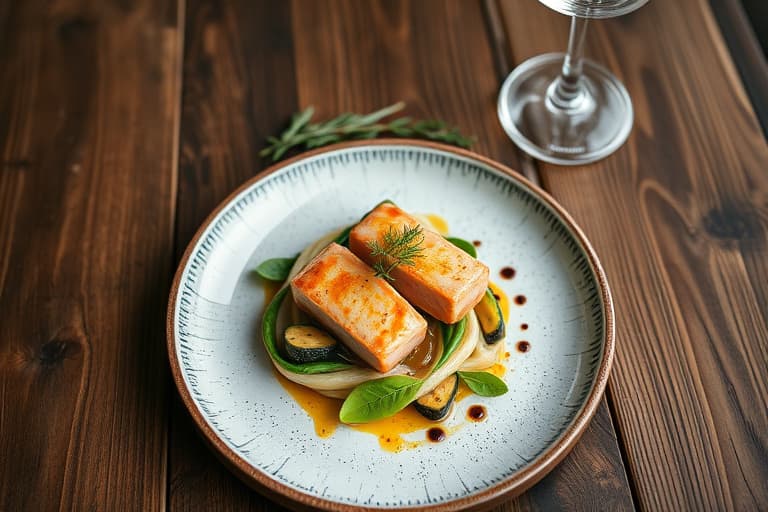 Bokhvete-galetter med laks, kapers og dill