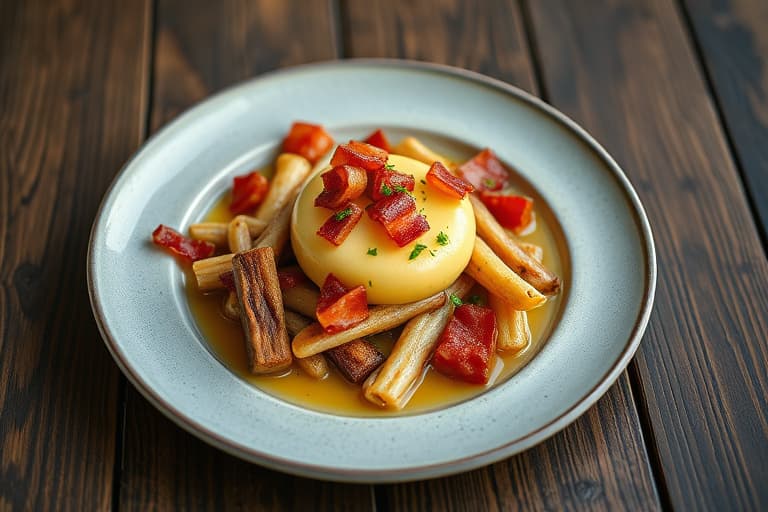 Poteter med bacon og vårløk