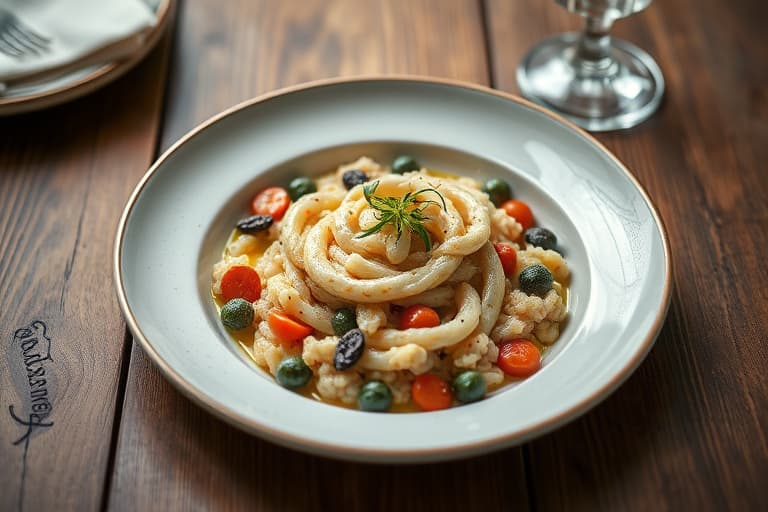 Risotto med krydret pølse