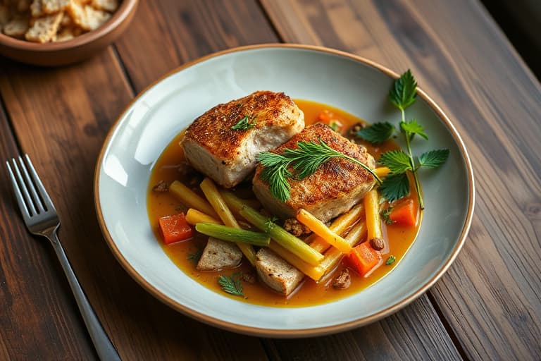 Midtvestlig helhvete med tørket frukt til stuffing