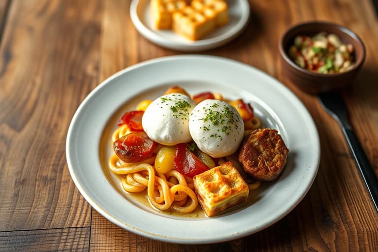 Kylling- og fennikelpai med bacon-bisquittsbunn