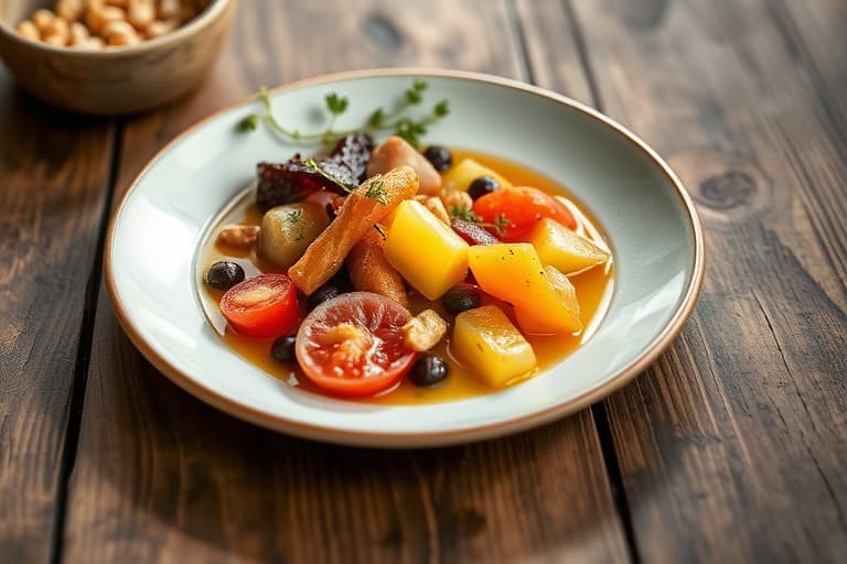 Tranebær-, eple- og valnøttkonserves