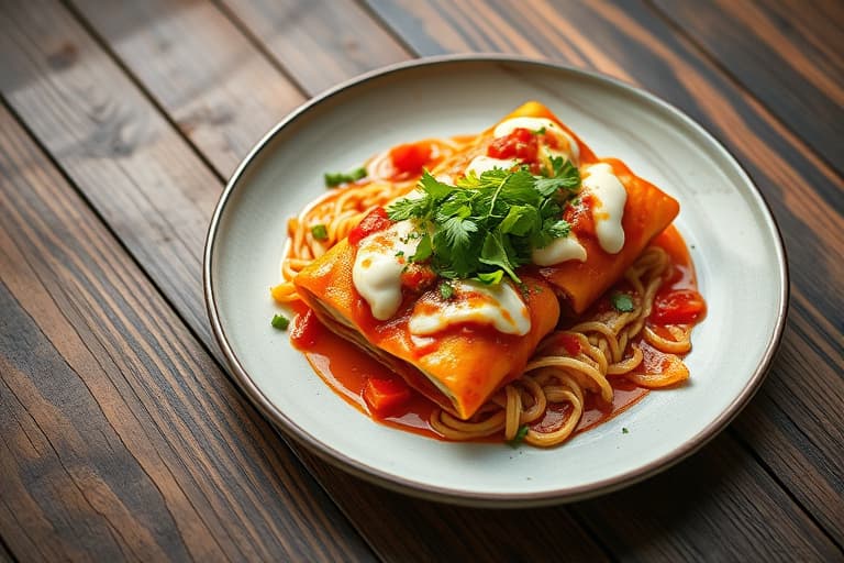 Hagegrønnsaksenchiladas