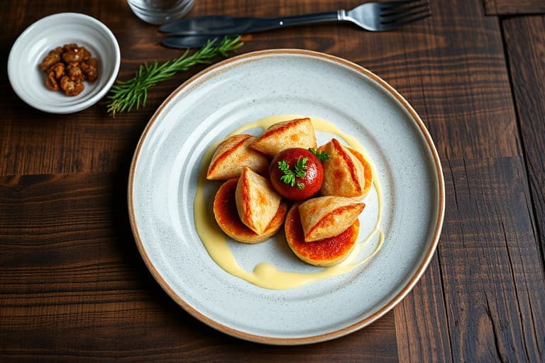 Kaviar- og laksblinis-torter