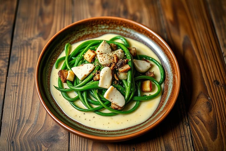 Fersk spinat med hvitløksyoghurtsaus