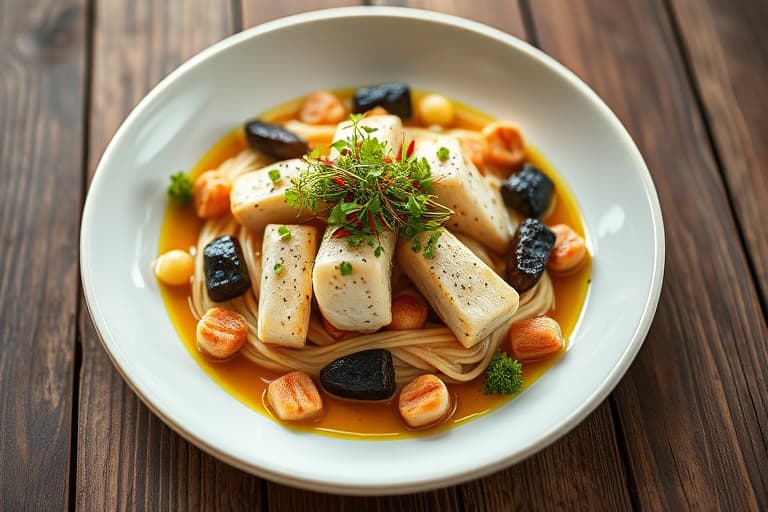 Mandler-makroner med sveitsisk marengs- smørkrem