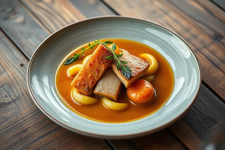 Hakket lam med ingefær, hoisinsaus og vårløk