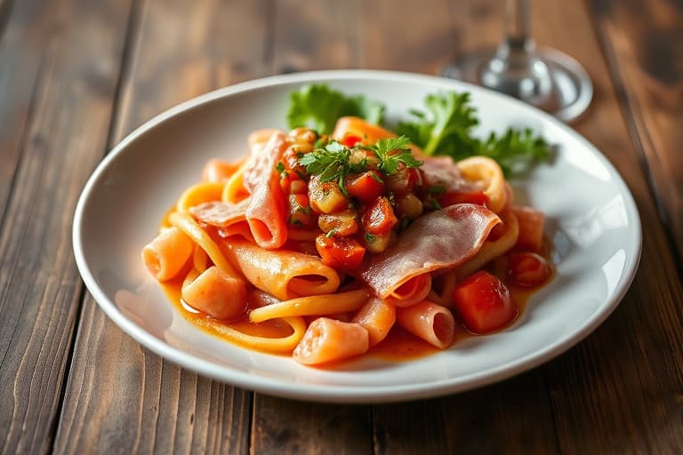 Fransk linse-, prosciutto- og pepperasalat