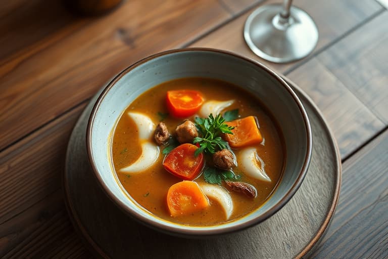 Kål- og kikertersuppe