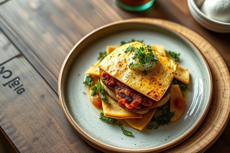 Pinto-bønner med tortilla-ostetopp
