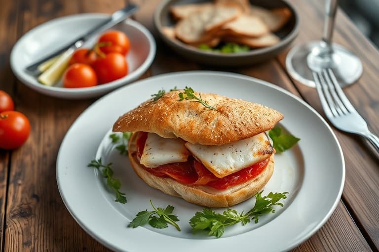 Niçoise tunfisk-sandwich (Pan Bagnat)