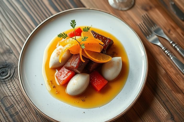 Frossen sitronkrem med bjørnebærsirup