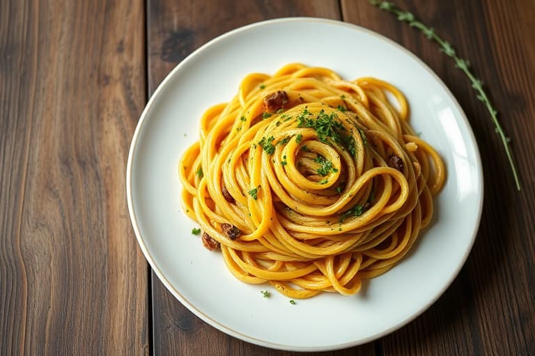 Pasta med squash og oregano
