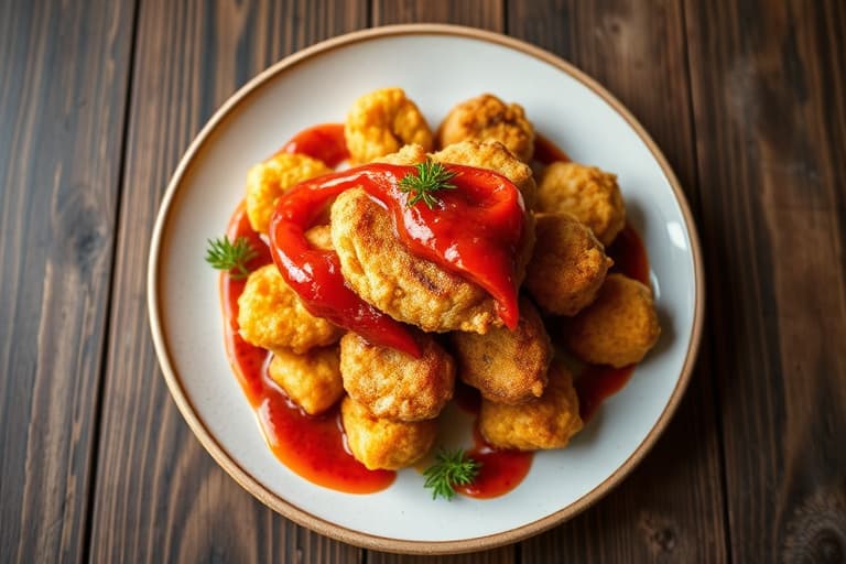 Fritters med svarte øyne-bønner og hot pepper-relish