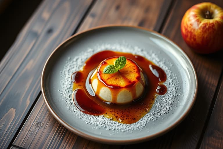 Sjokolade- og appelsincrème brûlée