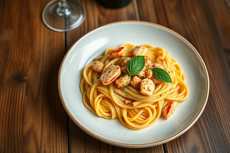 Krabbe og urtes Fettuccine