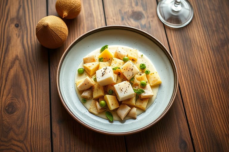 5-kornsgrøt med bie pollen, epler og kokos