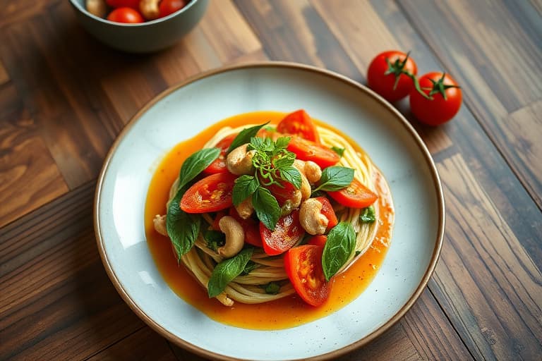 Ristet tomat- og cashew-salsa