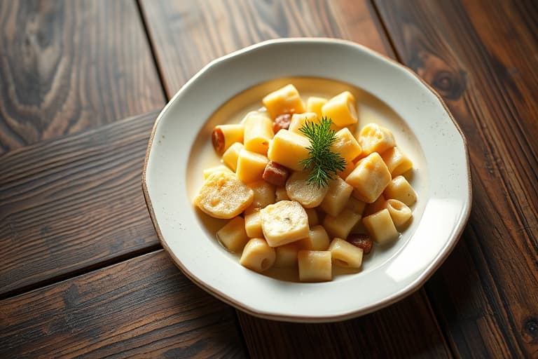 Mac og ost med kylling og brokkoli