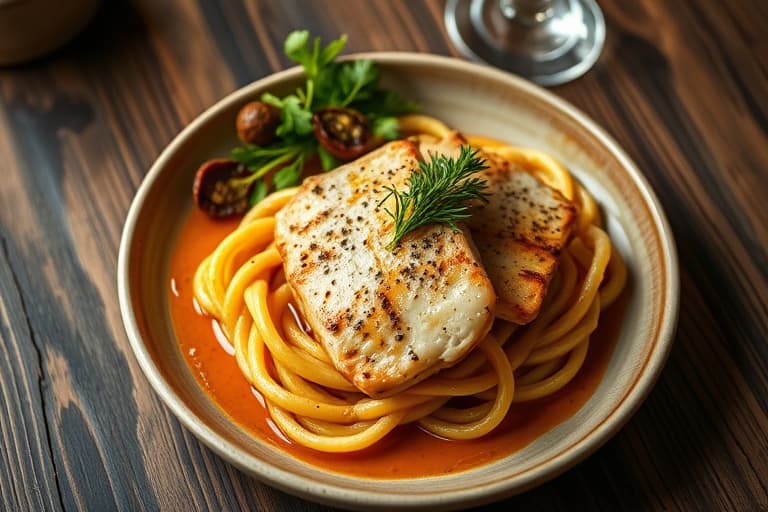 Mikrobølgeovnkylling Piccata