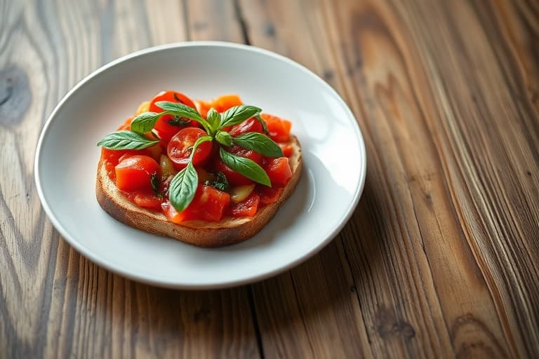 Kylling og soltørket tomat bruschetta