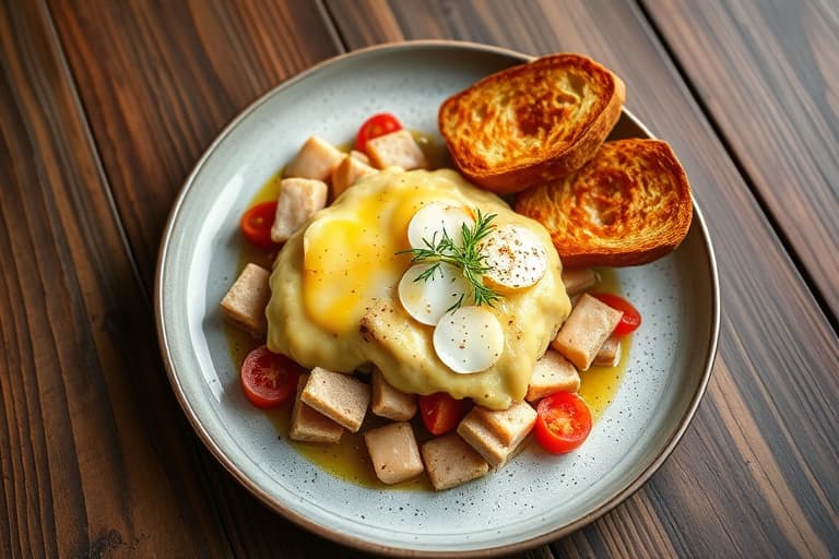 Gresskarfrokostgrateng med fransk toast