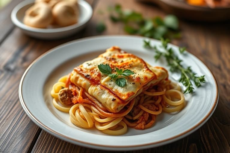 Cheesete grønnsakslasagne