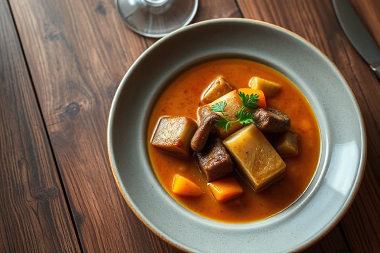 Krydret afrikansk yam-suppe