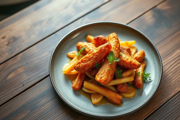 Crispy ovnsstekt "fritert" kylling