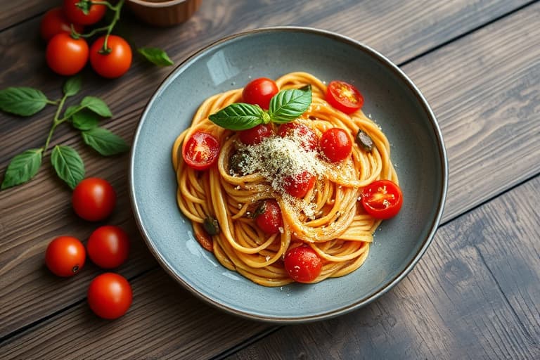 Tomat- og rødpepperpasta i tyrkisk stil