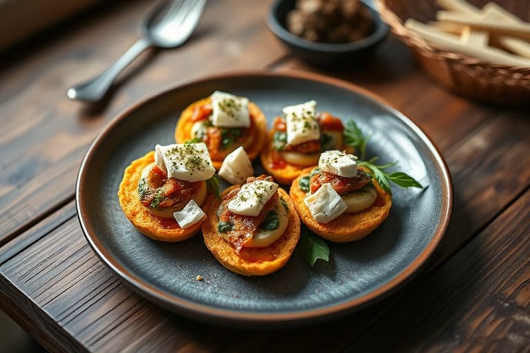 Frittata-biter med chard, pølse og feta