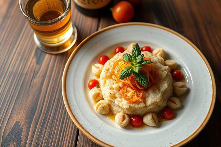 Ris med grønnkål og tomater