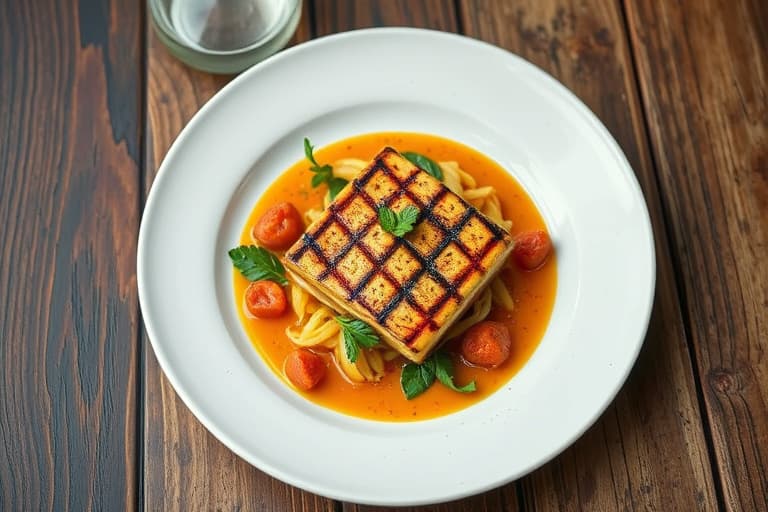 Grillede svinekam med fennikelforbinding og tredobbelt kutt