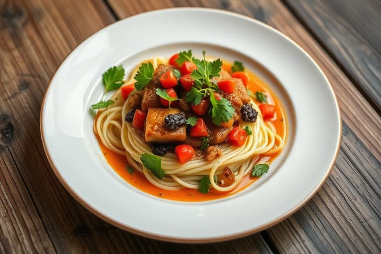 Kylling-, ruccola- og rød paprika-smørbrød