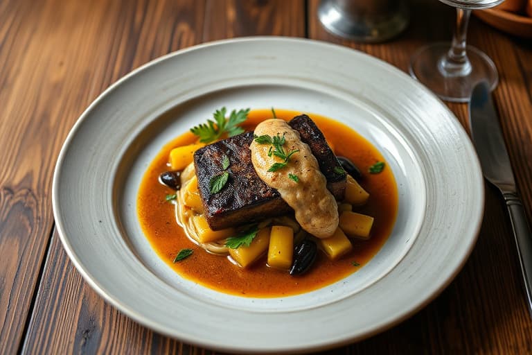 Svartcod med kantarellragout