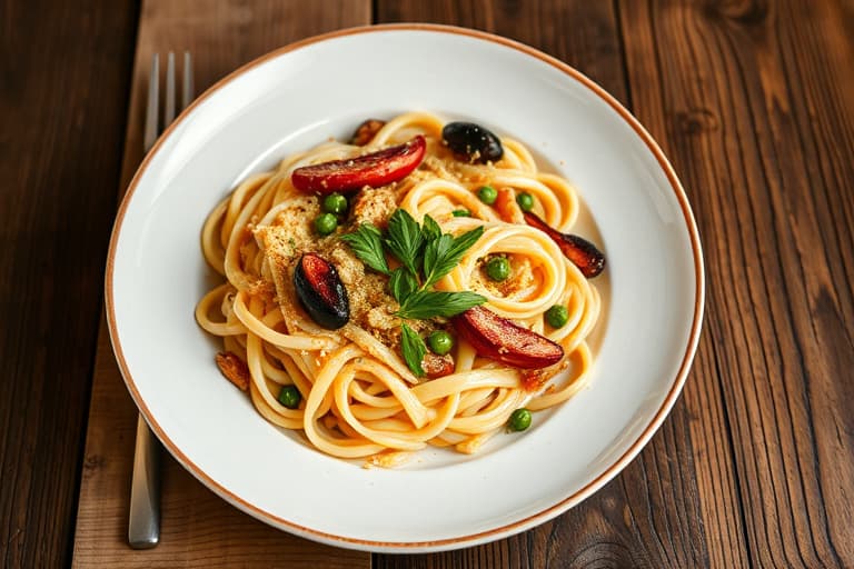 Ris- og nudelpilaf med ristet mandler