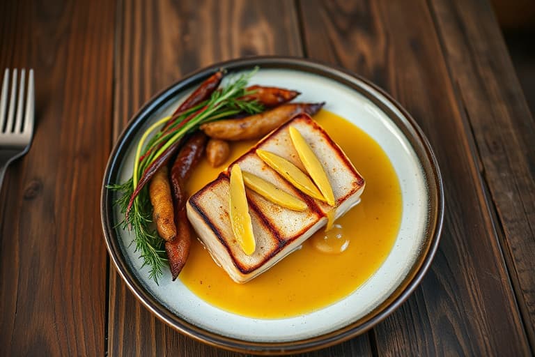 Saltstekt kalkun med urter og sjalottløk-Dijon-saus