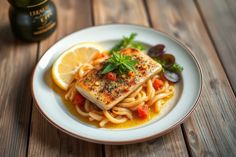 Grillet haloumiost og sitron