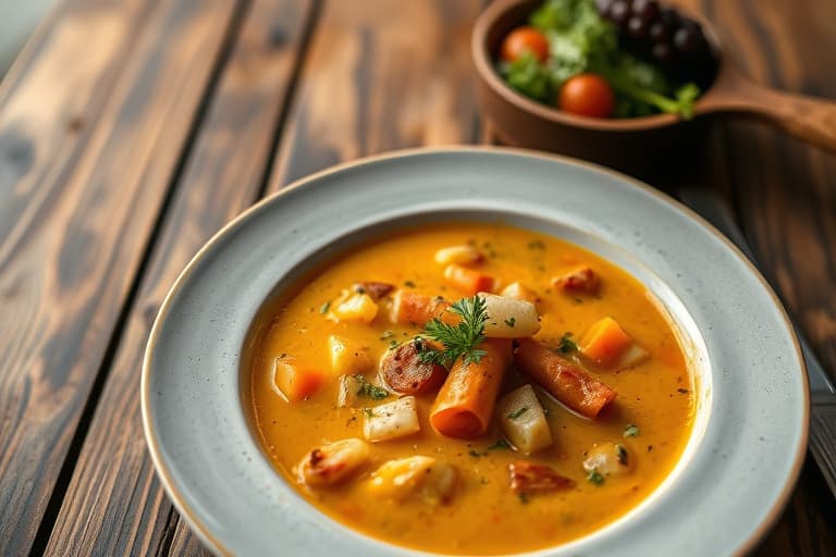 Kyllingsuppe med ingefærduft